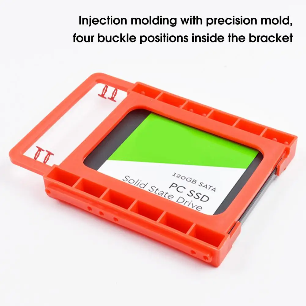 High-quality Eco-friendly Indeformable Lightweight 2.5 Inch to 3.5 Inch Hard Disk Drive Bracket SSD Holder Anti-cracking