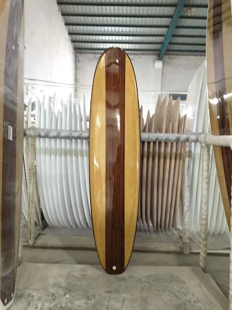 Prancha de surf de madeira 7'6" pés * 22 polegadas * prancha de surf epóxi com núcleo de espuma EPS de 3 polegadas