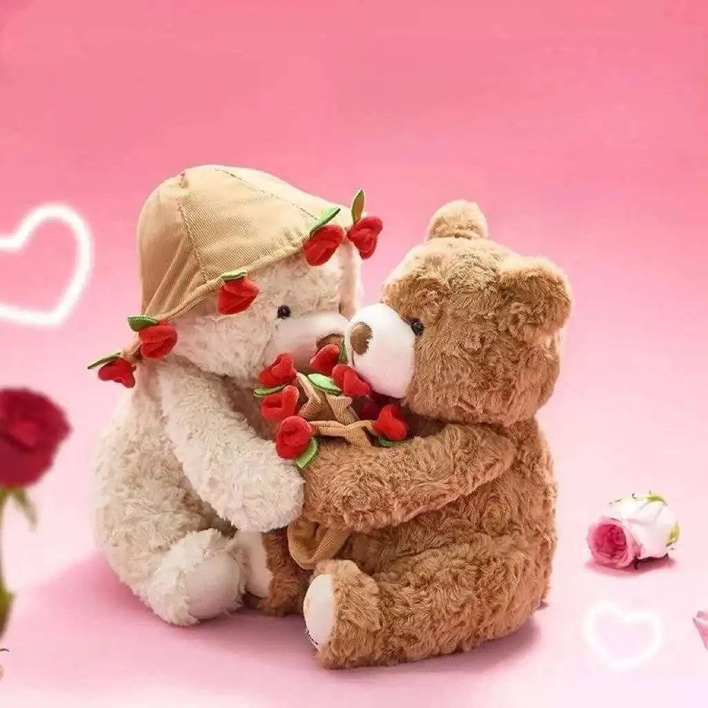 

30/40 см кавайная роза, кукла-медведь, плюшевая игрушка, медведь, объятие, цветок, кукла, подарок на день рождения, подушка для дома, гостиной, спальни