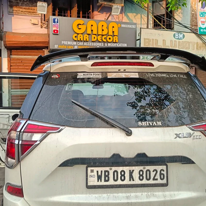 Для Mahindra XUV500 спойлер на крышу крылья ABS пластик багажник автомобиля задний хвост губа комплект кузова аксессуары