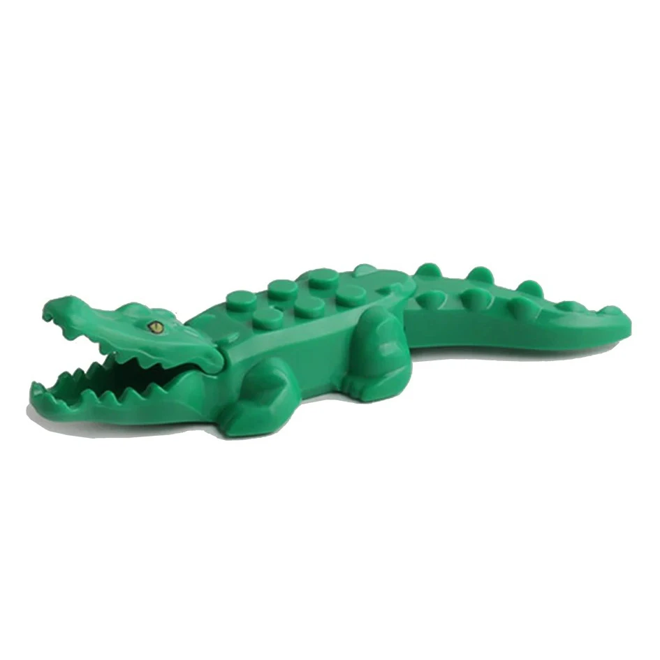 Animal Building Blocks Model Crocodile Leopard Toys for Children Kids Educational Games Figure Brick