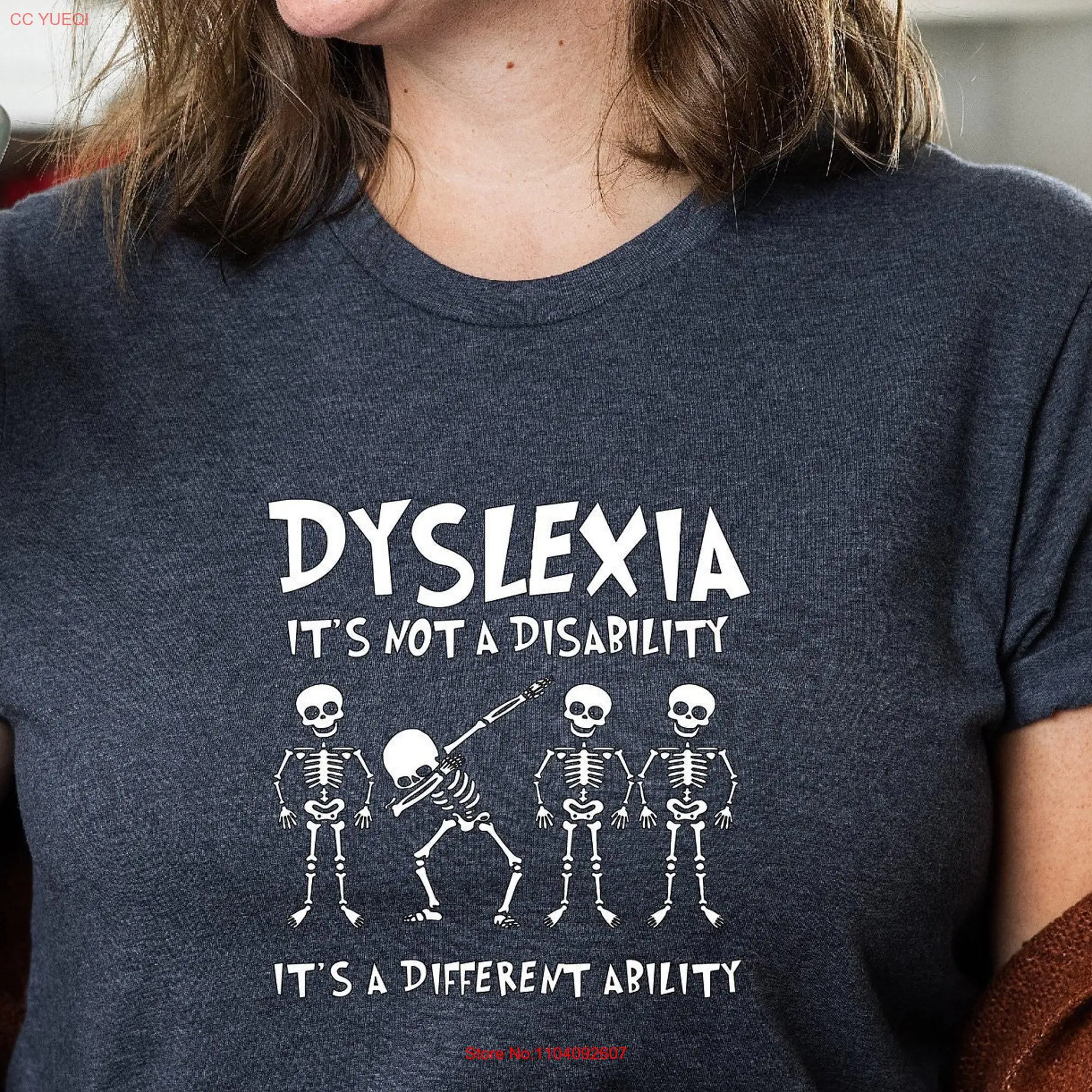 It's Not A Disability Different Ability Dyslexia T Shirt Awareness Speech Therapy Reading Teacher s Phonemic