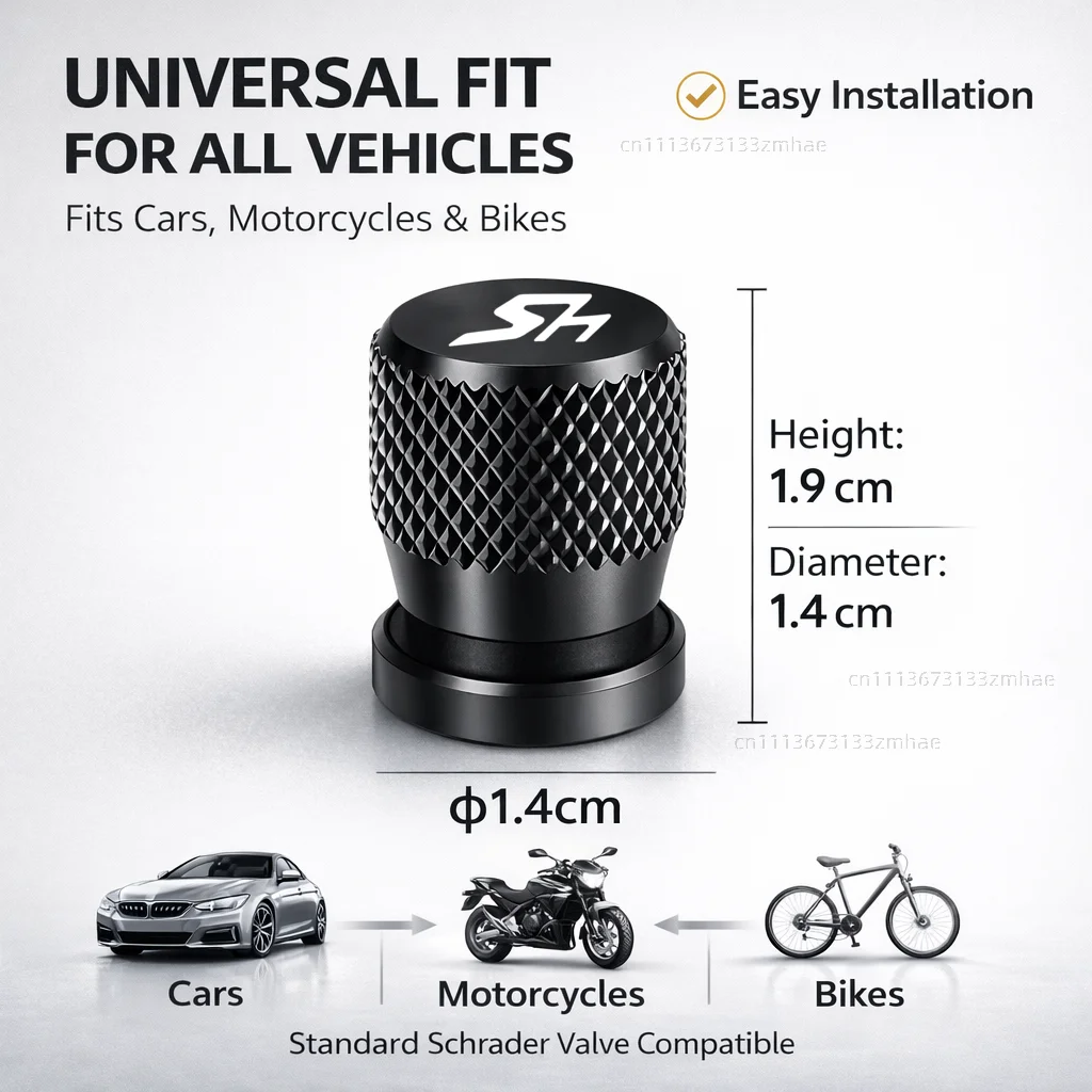 For HONDA SH125 SH125i SH300 SH300i SH 125 150i SH 300 300i Motorcycle Accessories CNC Aluminum Tire Valve Stem Cap Air Port view 2