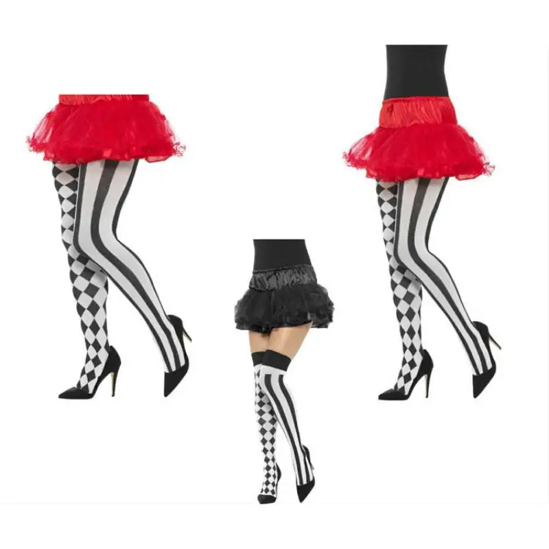 Women Fashion Personalized Halloween Stocking Party Stage Performance Costume Decoration Stocking Makeup Ball Props Stocking