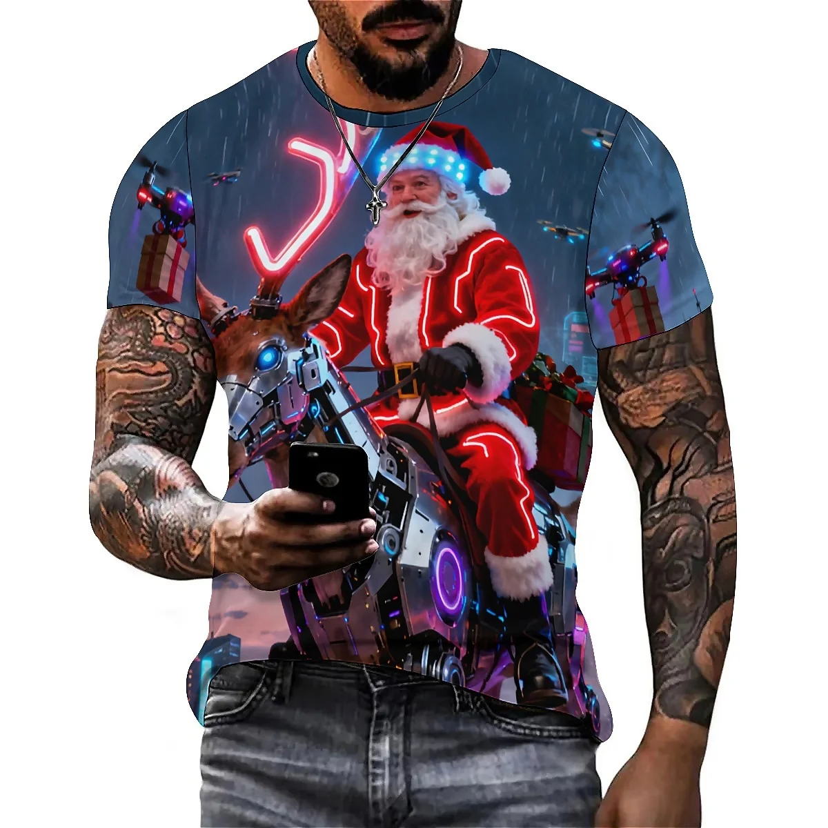 

Men's New Personalized Abstract Dizzy 3D Printed Short-Sleeve T-Shirt - Youth Loose Fit