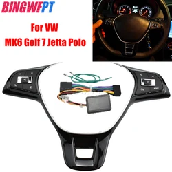 NEW For VW MK6 Golf 7 Jetta Polo Modified Multifunction Steering Wheel Control Button Switches Volume Button Audio Switch Button