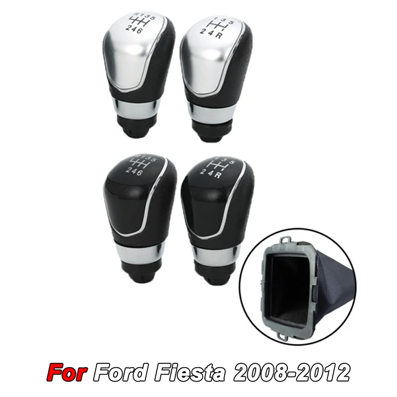 

5/6 Speed Gear Shift Knob for Ford Fiesta 2008-2012 - Transmission Shifter Handle, Durable Car Cockpit Interior Accessories 2011