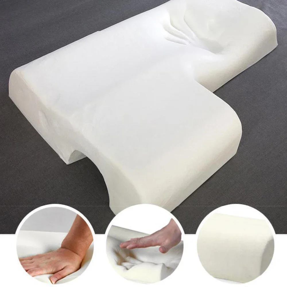 Memory Foam Pillow with Slow Rebound Breathable Foam Couple's Pillow, Suitable for Supine and Side Sleeping, Easy To Wash