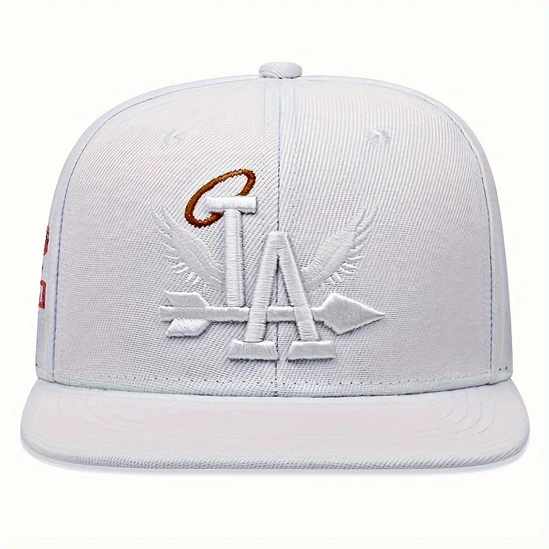 Fashion Unisex LA Embroidery Baseball Caps Los Angeles Snapback Hat Angel Wings Hip Hop Caps Outdoor Adjustable Casual Sun Hats