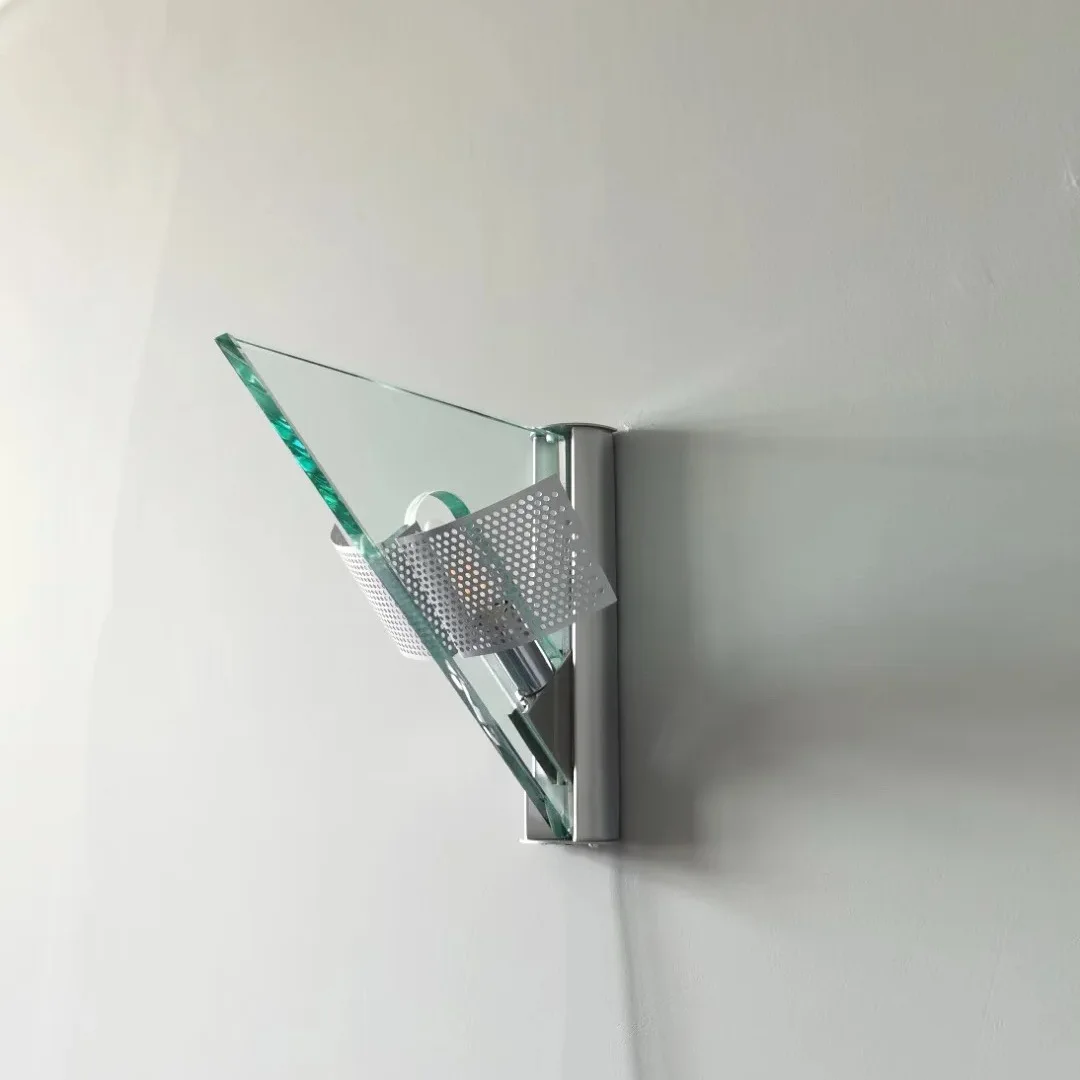 

Italian Vintage Icaro Angel Wing Glass Wall Light Designer Lamp for Home Decor