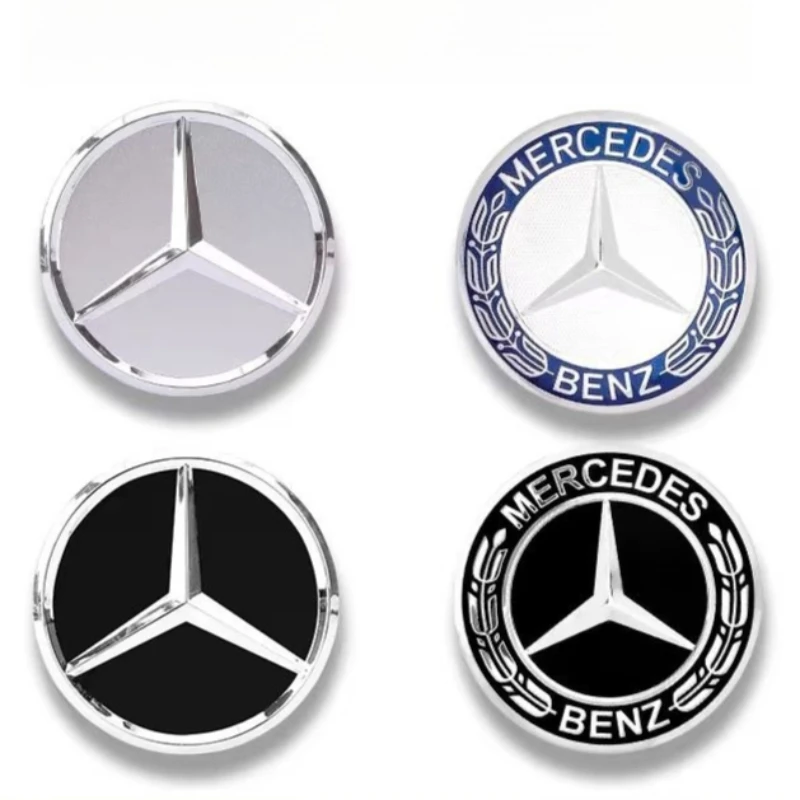 4 SZTUK 75 mm osłony piast kół samochodowych do Mercedes Benz W205 W204 W212 W211 W203 A/B/C/E/S Class C200L GLC GLK Akcesoria