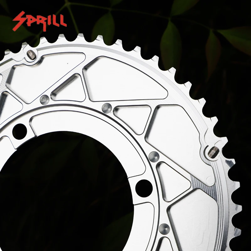 PASS QUEST 107BCD 2X Bicycle Chainring 46-33T 48-35T 50-37T 52-39T AXS Double for Sram Force Aero AXS 12 Speed