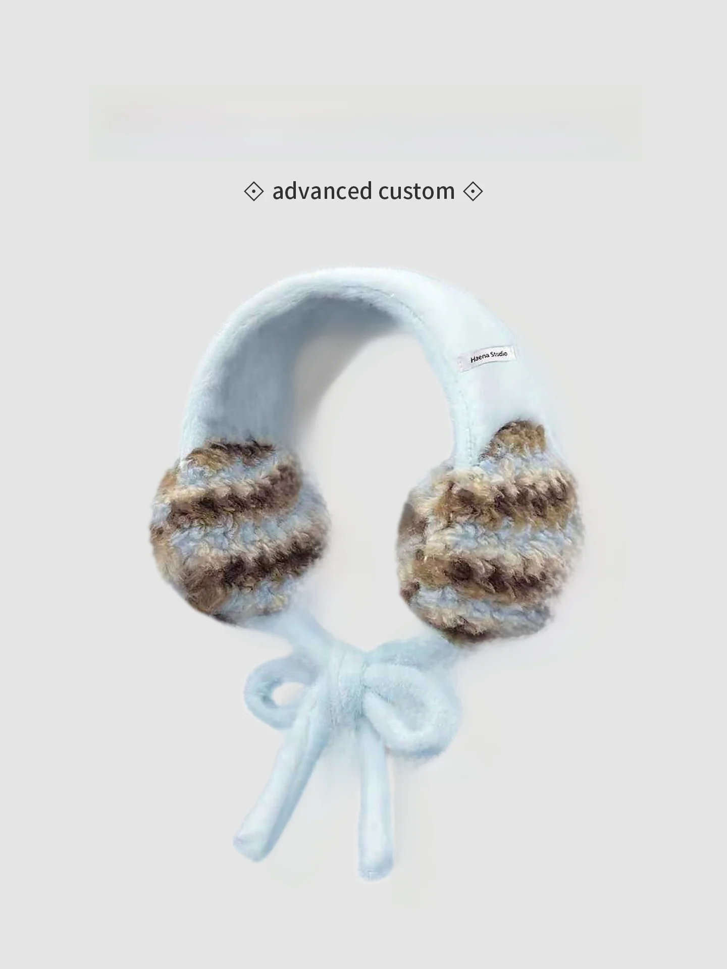 korean-style-color-block-striped-plush-ear-muffs-women's-winter-warm-ear-covers-cycling-anti-cold-freeze-protection-ear-pads