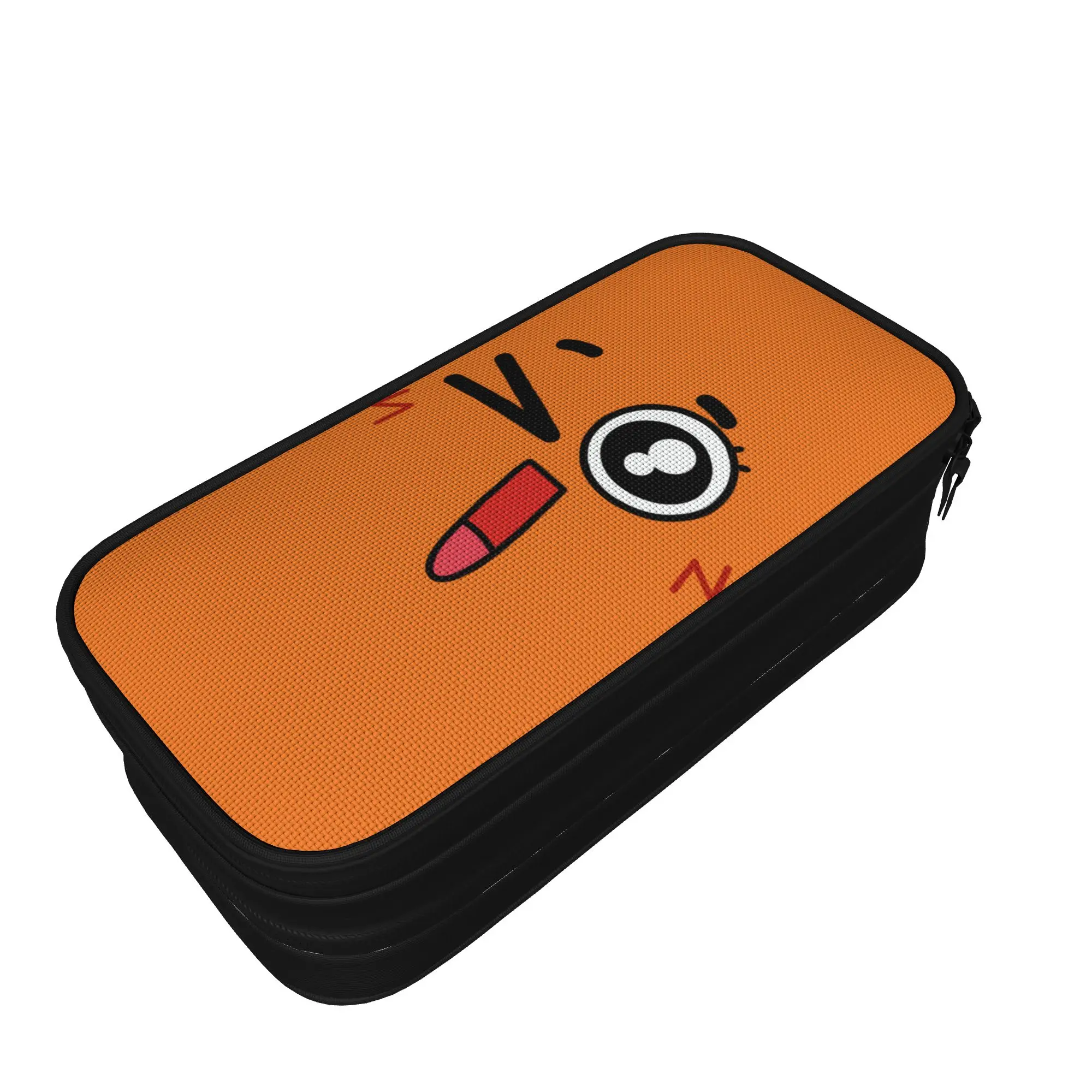 Cute Darwins Face Pencil Case Amazings Gumballs Pencil Box Pen Box for Student Large Storage Bags Office Gift Stationery