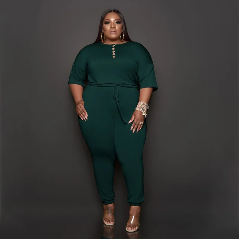 

Women Jumpsuits Short Sleeve Solid O-Neck Romper Slim Fit Thick Fabric Fitness Bodysuit Skinny One Piece Outfit