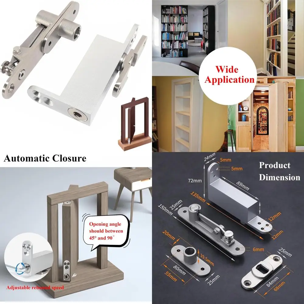 

Adjustable Speed Heavy Duty 360 Degree Stainless Steel Self-Closing Pivot Hinges for Hidden Door Applications