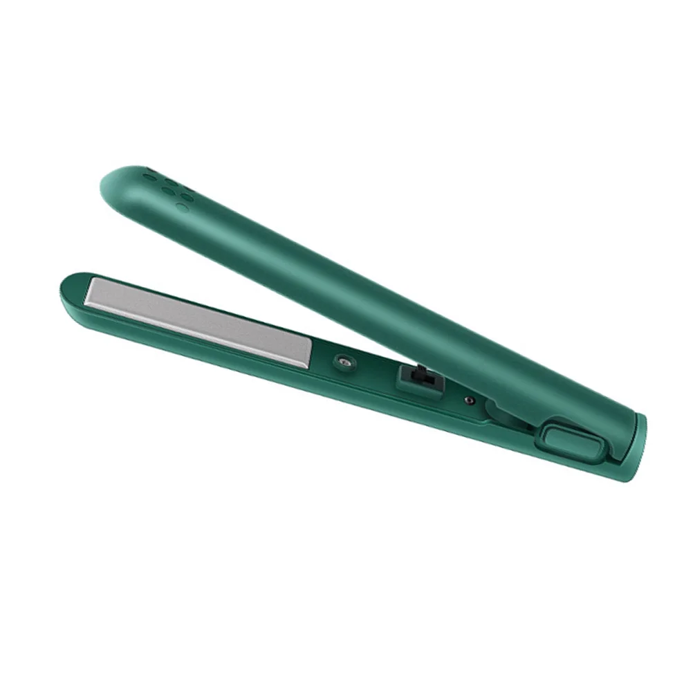 أداة تصفيف الشعر USB مكواة تجعيد محمولة للنساء مكواة مسطحة سريعة الحرارة مكواة فرد الشعر المحمولة