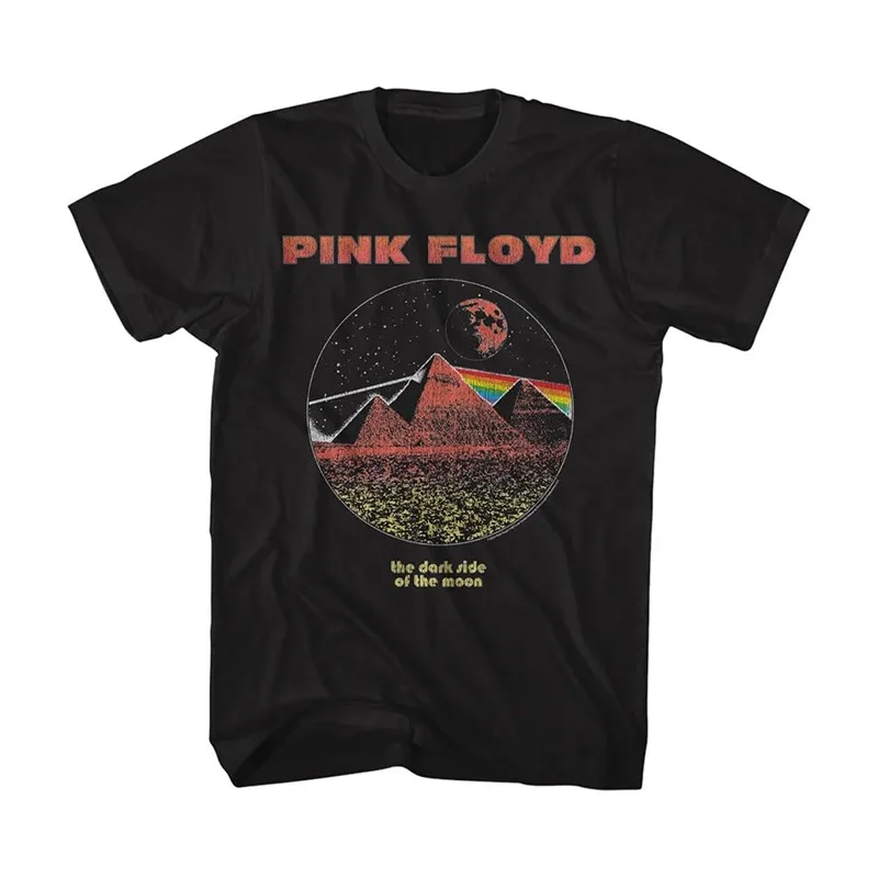 Fit Summer Pink Floyd Band Roger Waters Rock Retro Pink American Loose-Sleeved T-Shirt