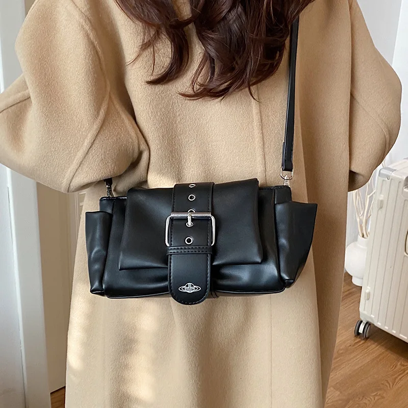 

Сумка на цепочке через плечо, с отстегивающимся ремнем для ношения на плече и через плечо, с текстурированной отделкой, с верхней ручкой, универсальная на каждый день, новинка 2026 года