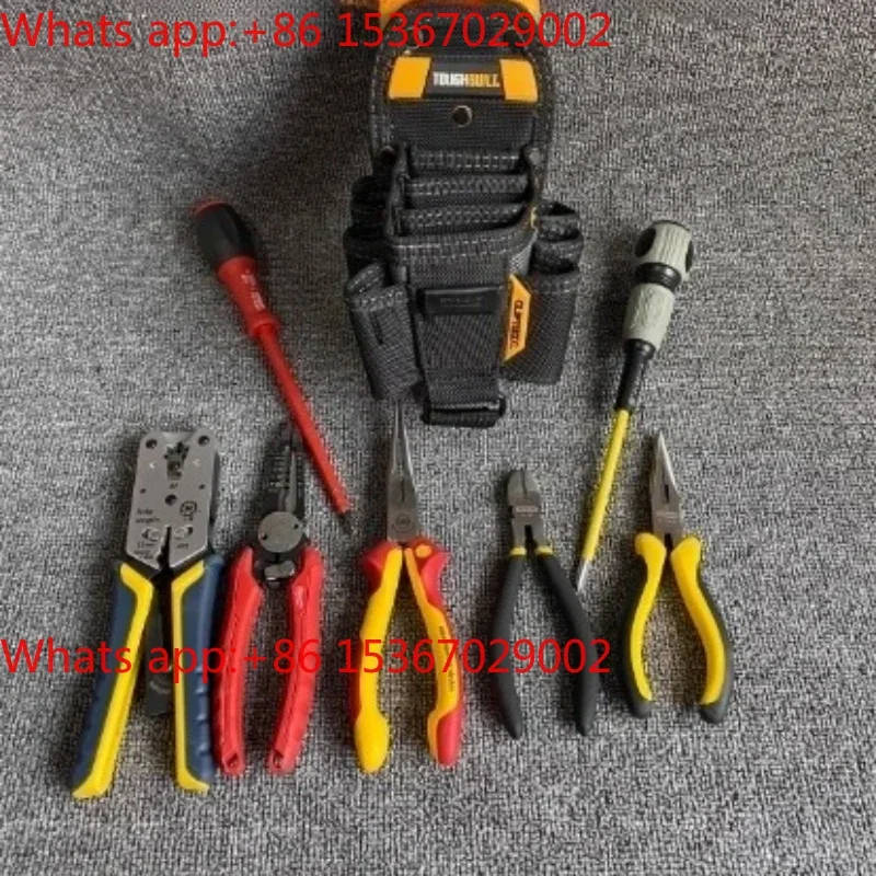 Hand Electric Repair Tools Combo Kit M10 Quick Release Tool Belt Pouch Pliers Pouch
