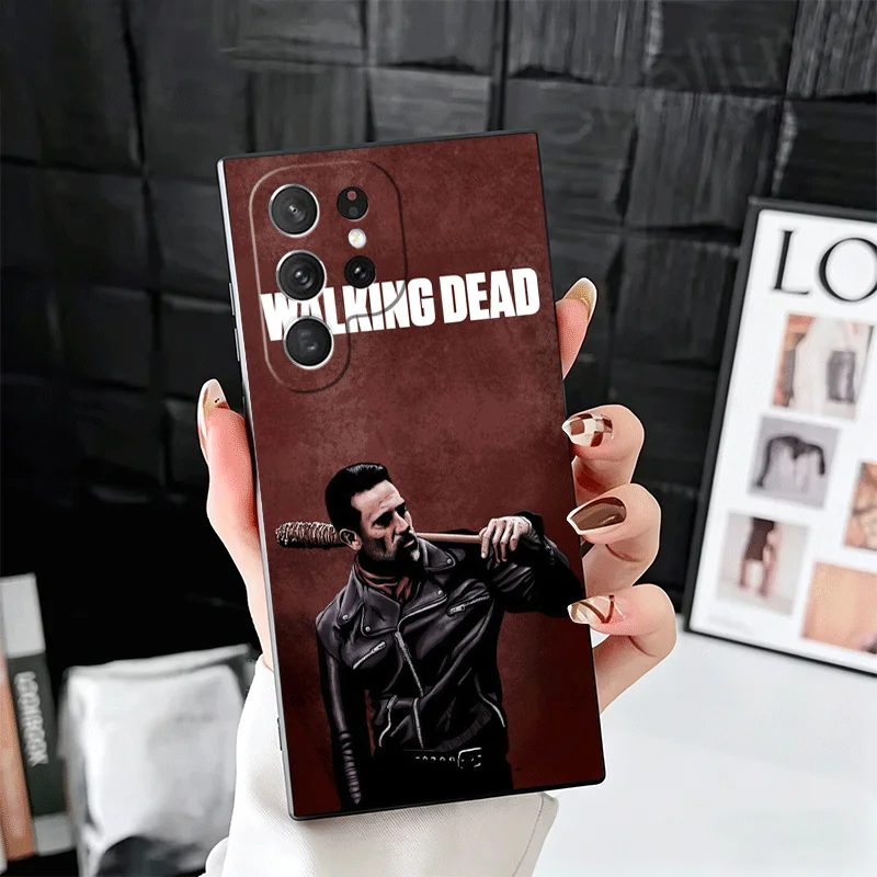 The Walking Dead Negan Soft Phone Case for Samsung Galaxy S23 S24 S25 S26 Ultra S22 Plus S21 FE S20 + S25 Edge Black Cover Funda - view 5