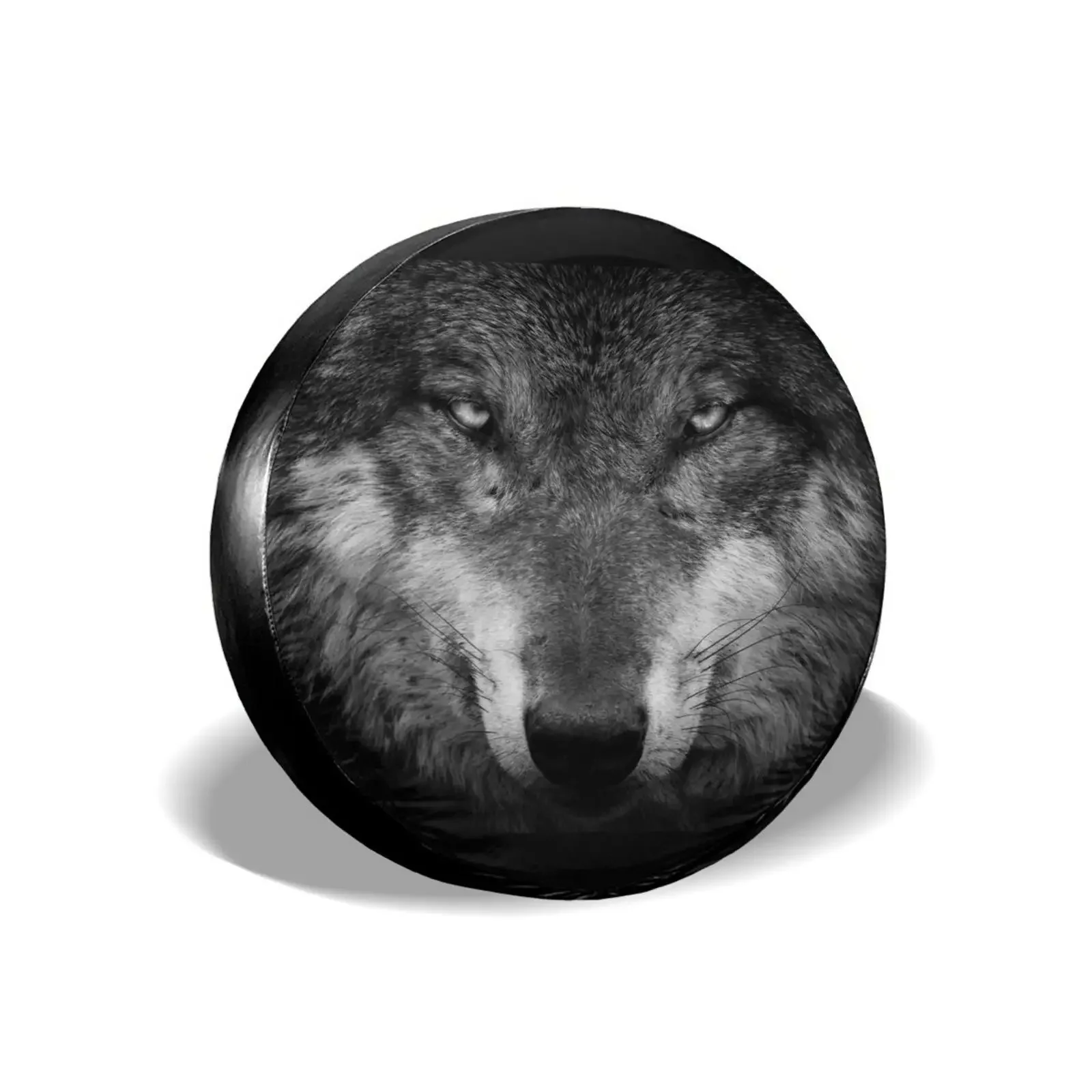 16 Inch 3d Print Animal Wolf Tiger Lion Car Accessories Products Wheel Cover Universal for  Truck SUV