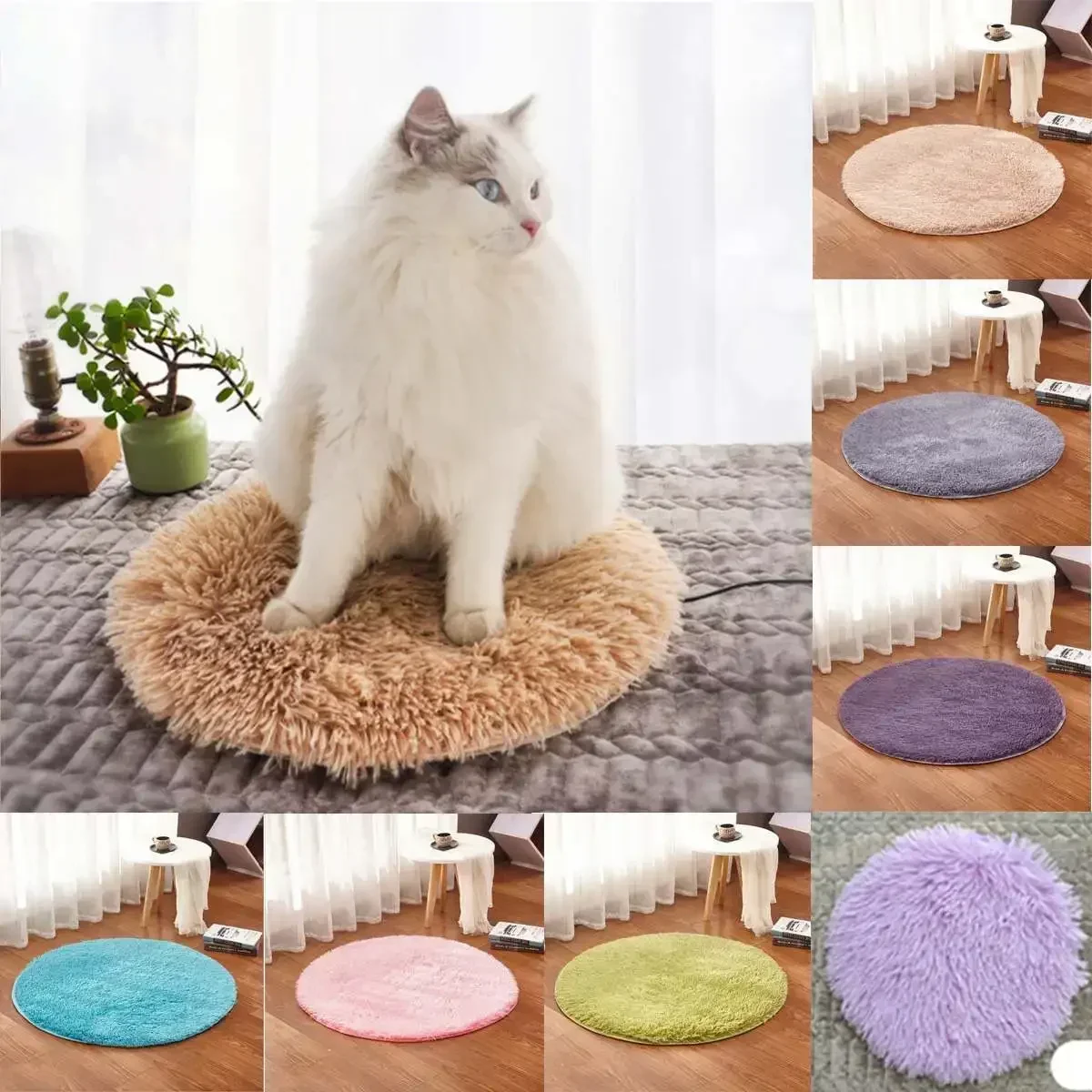 For Autumn Winter USB Pet Electric Heating Pad Blanket Cat Electric Heated Pad Anti-scratch Dog Heating Mat Sleeping Bed