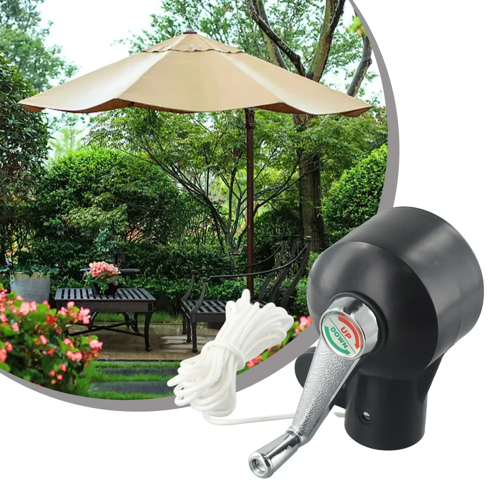 Patio Umbrella Crank Handle Metal/Plastic Accessories Crank Handle Replace Umbrella Holder Umbrella Spare Parts