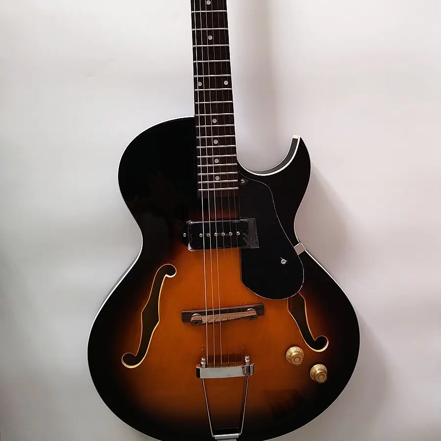 Electric Guitar Sunburst 6 string semi-hollow