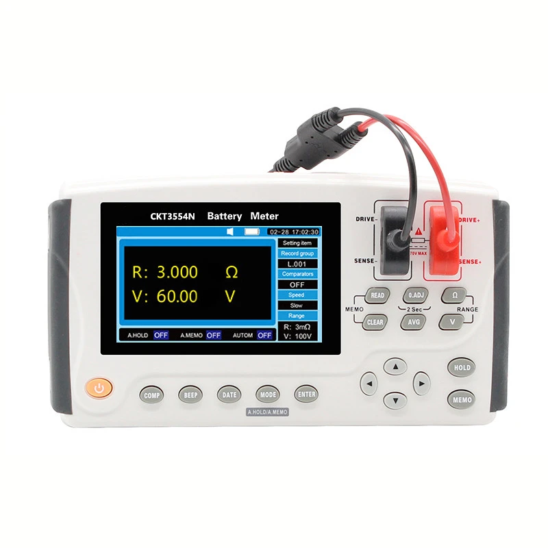 Chuangkai CKT3554A Portable Battery Tester Laptop Battery Internal Resistance Meter Handheld Battery Meter 30Ω 100V