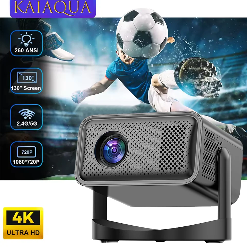

Projector Home Cinema Outdoor Projetor Long Battery Life HT23PRO 4K Android 11 Dual Wifi6 200ANSI Allwinner H713 BT5.3 1280*720P