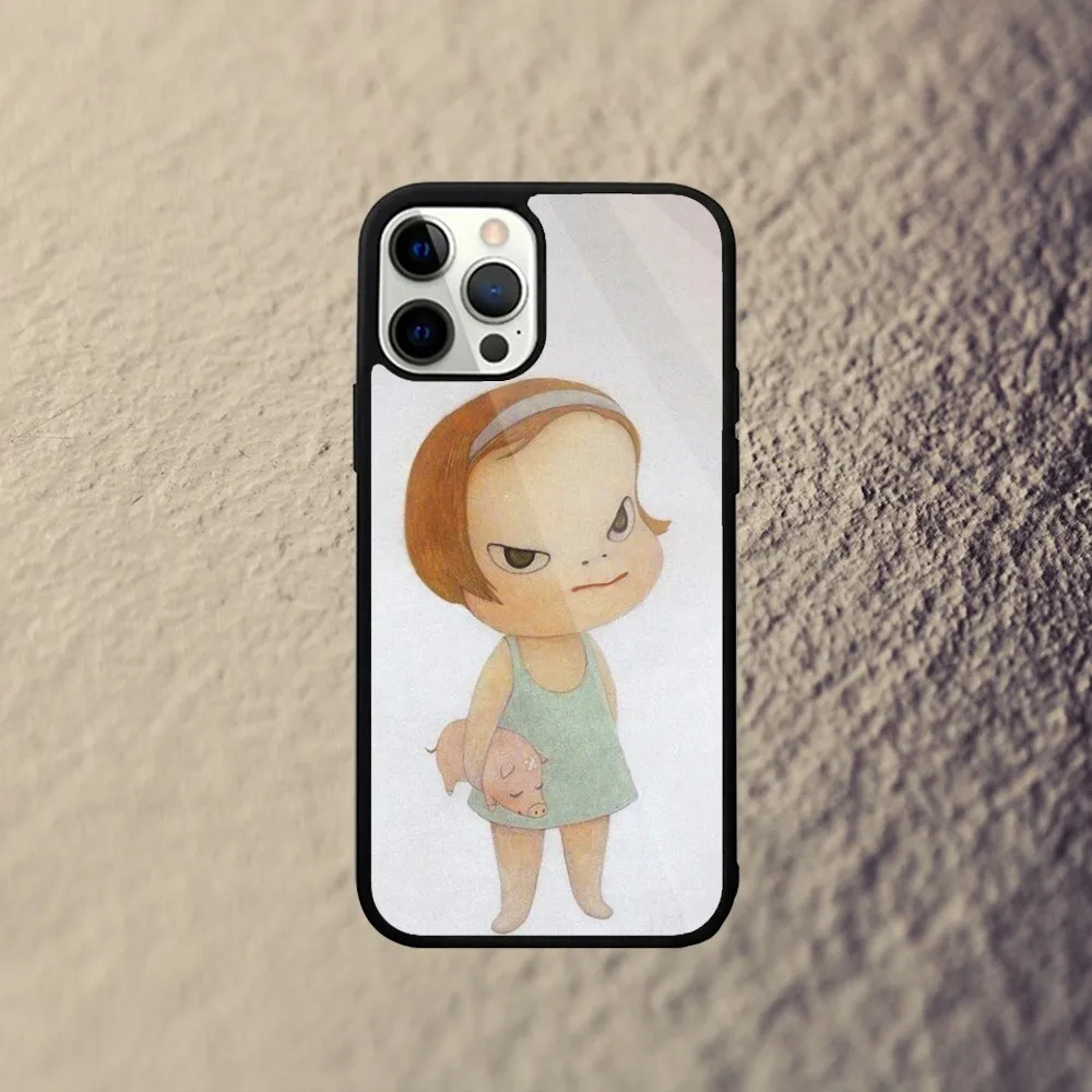 Art Yoshitomo Nara Phone Case For iPhone 15,14,13,12,11,Plus,Pro,Max Mini Magsafe Magnetic Wireless Charging