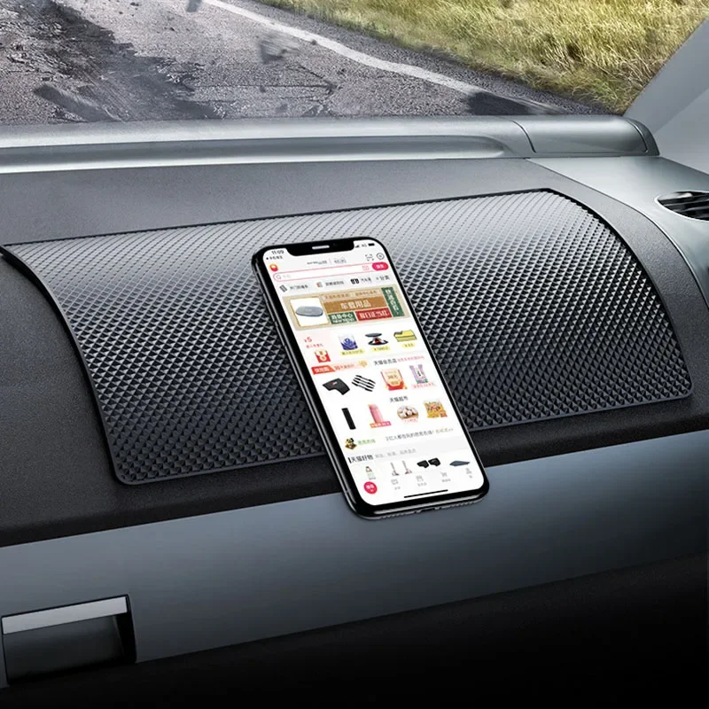 New Car Dashboard Sticky Anti-Slip PVC Mat Auto Non-Slip Sticky Gel Pad Car Styling Interior for Phone Sunglasses Holder