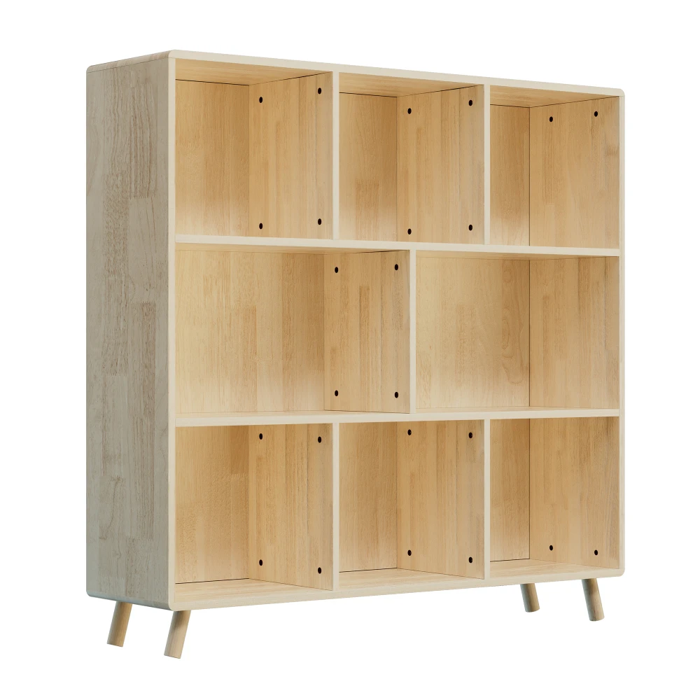 Pine Wood 8-Compartment Storage Cabinet, 44