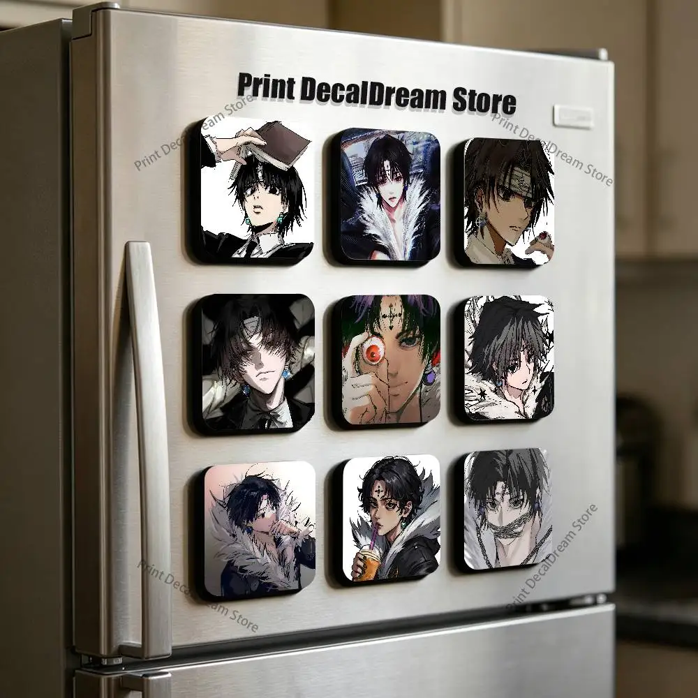 Anime H-Hunter C-Chrollo Cute Cartoon Anime Refrigerator Magnets Soft Magnetic Heat Transfer Refrigerator Magnets Gift