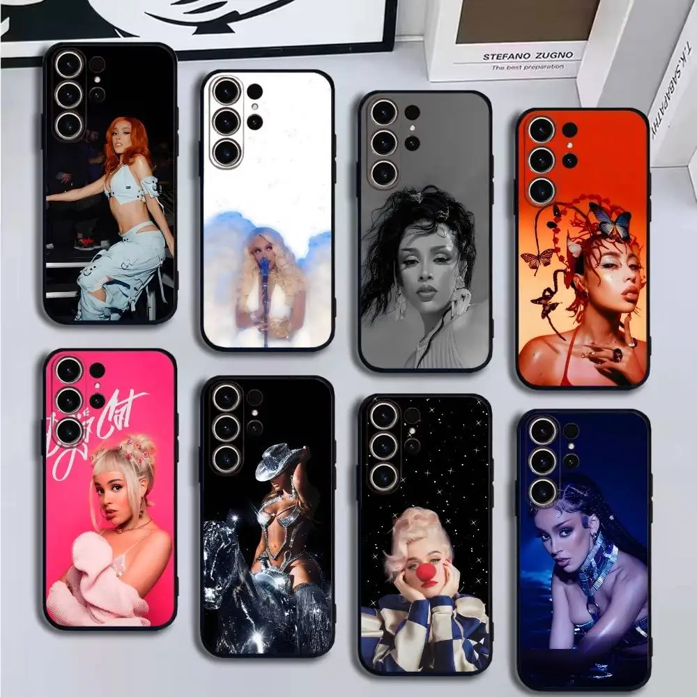 

gato Cantor D-Doja Phone Case For SamsungS25,24,21,22,23,30,Ultra,20,Plus,Fe,Lite,Note,10,9,Soft Black Cover