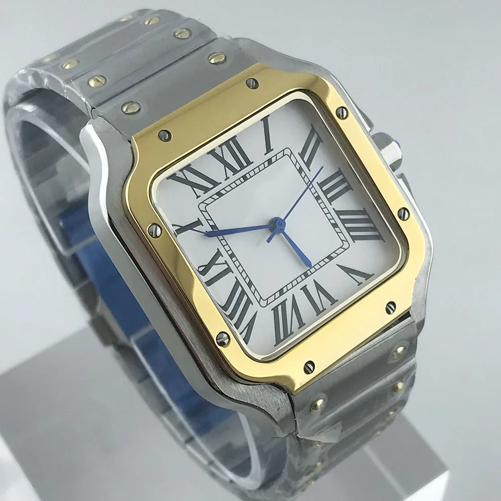 NH35 watch square watch men\'s automatic movement watch Roman numerals sports watch NH35 movement