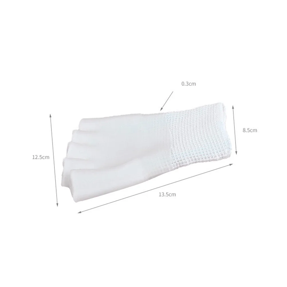 1 paire de chaussettes hydratantes en Gel à 5 orteils pour femmes, en coton à bout ouvert, extensibles et antidérapantes, chaussettes de récupération de Spa, outil de soins des pieds pour dames