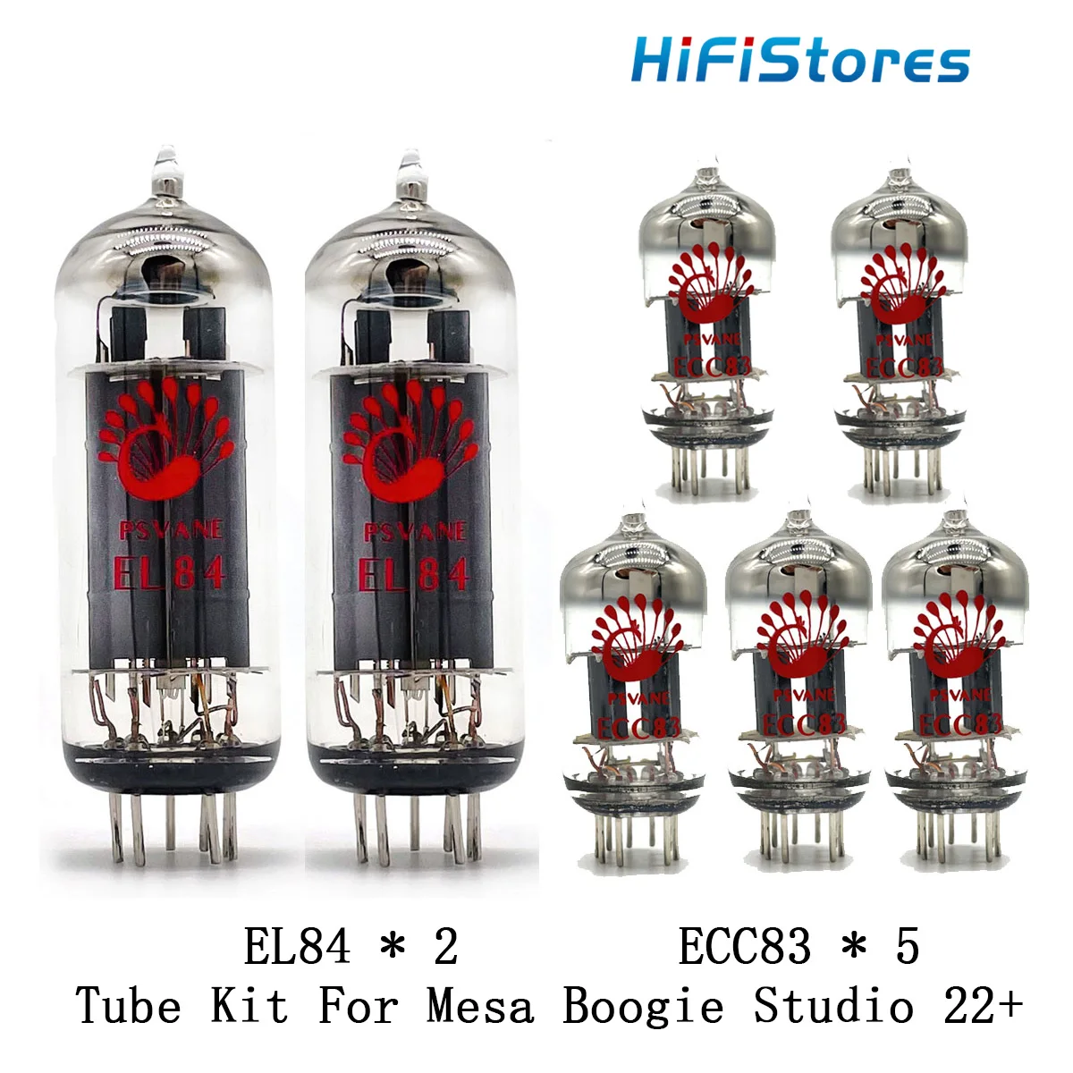 

Replacement Valve Guitar Tube Kit For Mesa Boogie Studio 22+ 5PCS ECC83 2PCS EL84 Electronic Audio Vacuum Tube Guitar Amp Cabine