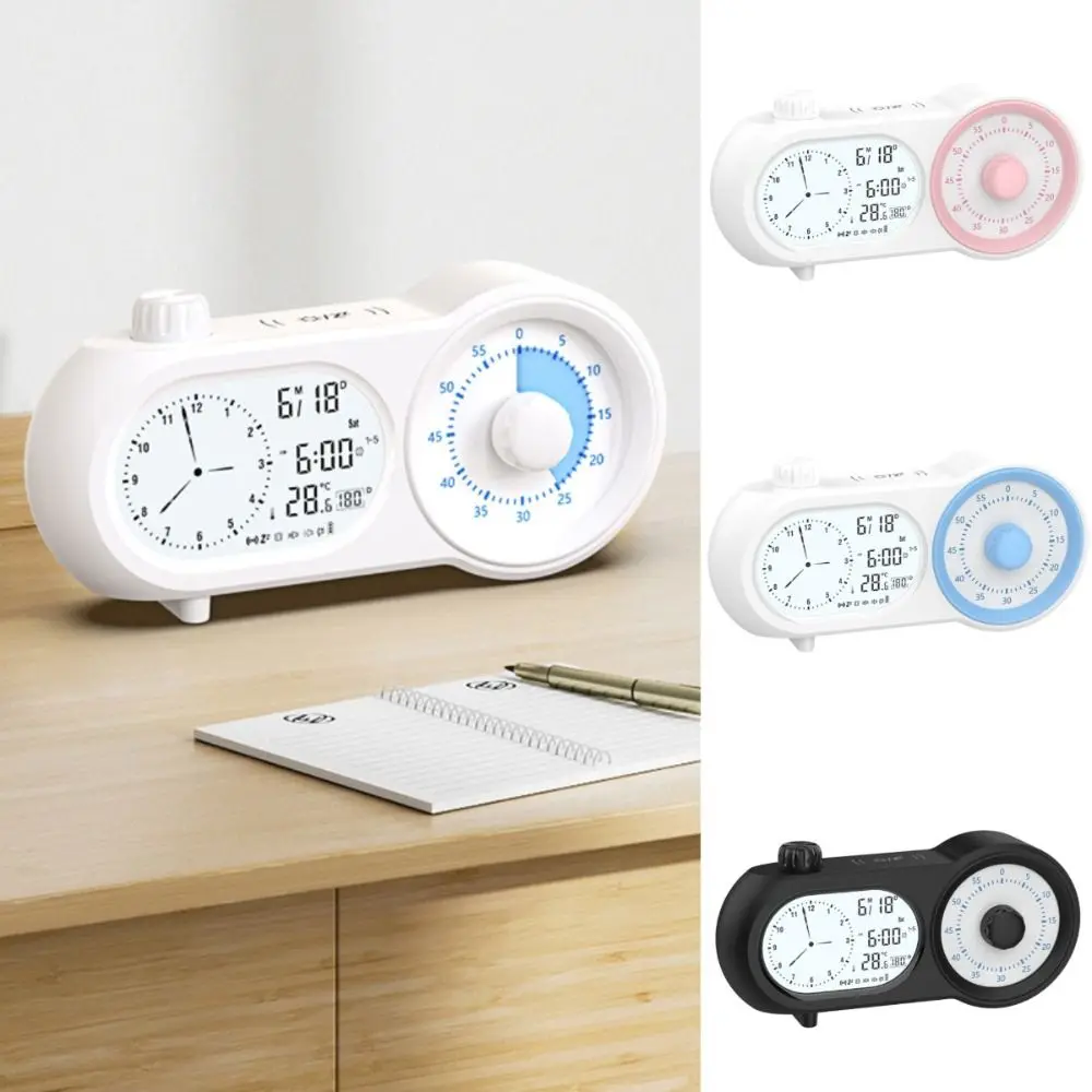 

New Dual Screen Alarm Clock Multi Functional Visual Display Time Manager Countdown Timer Student Time Management