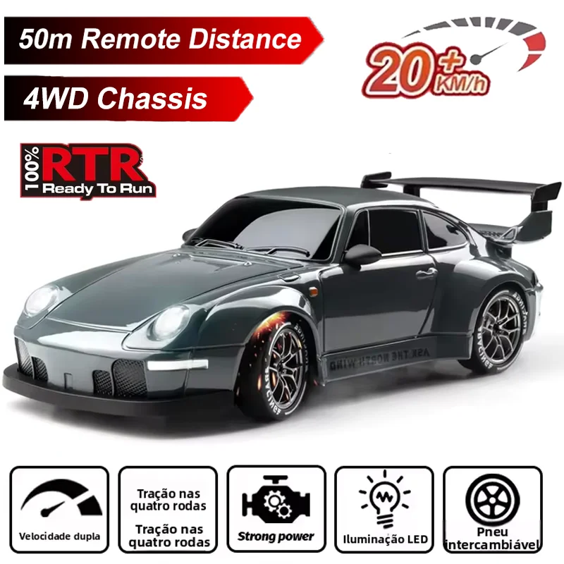 Auto a Control Remoto con Estilo Moderno, Auto RC Todoterreno de Alta Velocidad, Resistente a Impactos, Auto Eléctrico de Escalada, Entretenimiento Interactivo Familiar