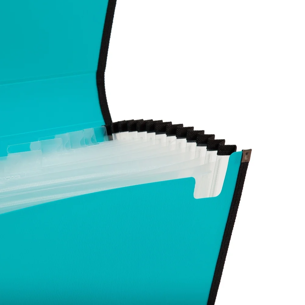 Carpeta de archivos de 13 bolsillos expandible duradera con pestañas codificadas en color proyectos organizadores registros financieros asignaciones escolares