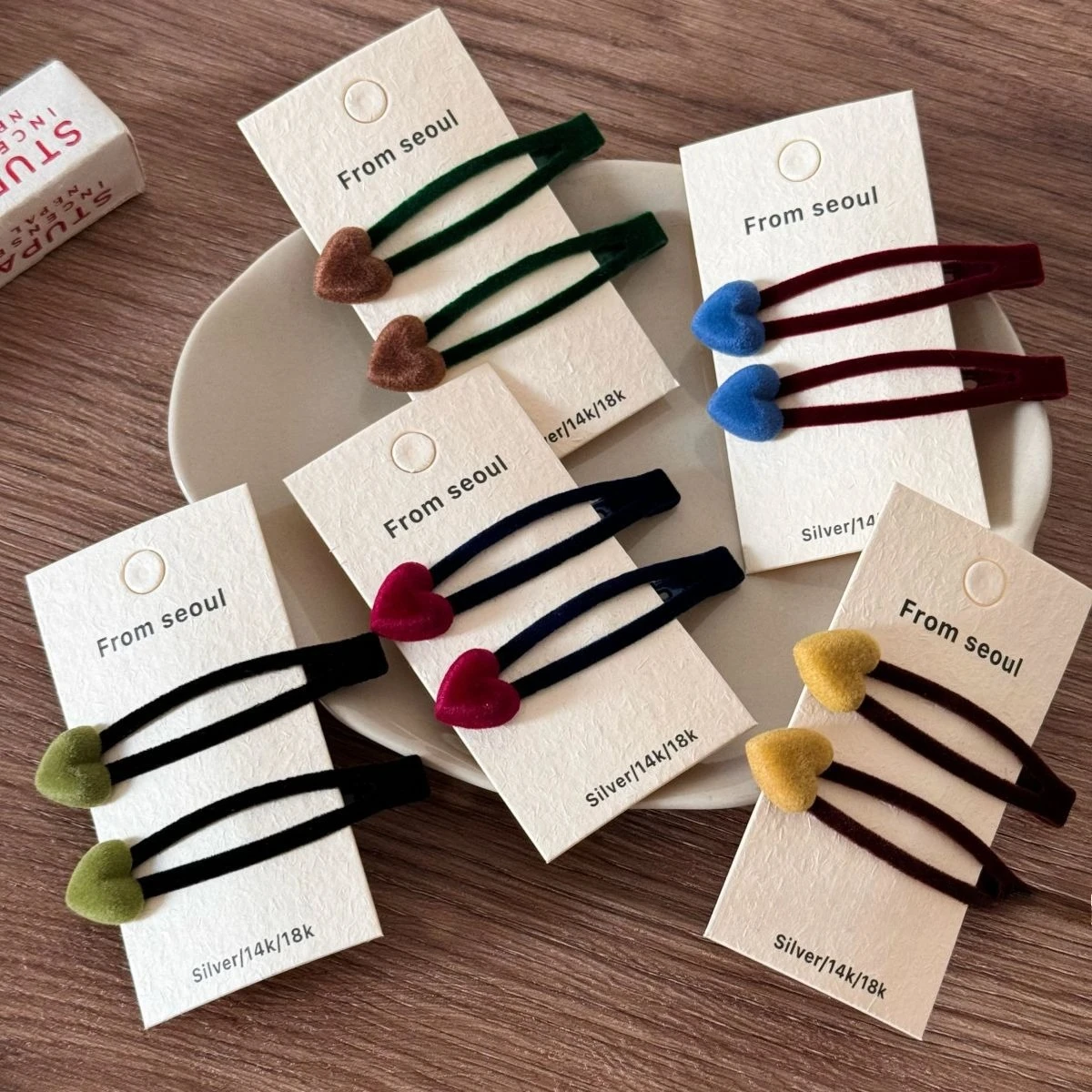 

Бархатная заколка для волос с сердечком любви, заколка для лба, челка, боковая заколка, модная универсальная заколка BB, шпилька, аксессуары для волос, новинка