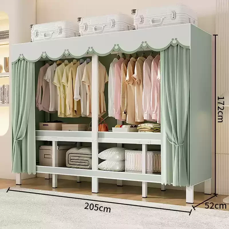 ZFoldable Bedroom Furniture Cute Storage Closet Packs Organizer Portable Wardrobe Shelf Display Wardrobe Bedroom Home FurnitureZ