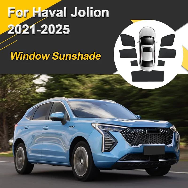 Car Sun Shades For Haval Jolion 2021 2022 2023-2025 Sunshades Magnetic Heat insulation Window Curtain Mesh Visor Car Accessories
