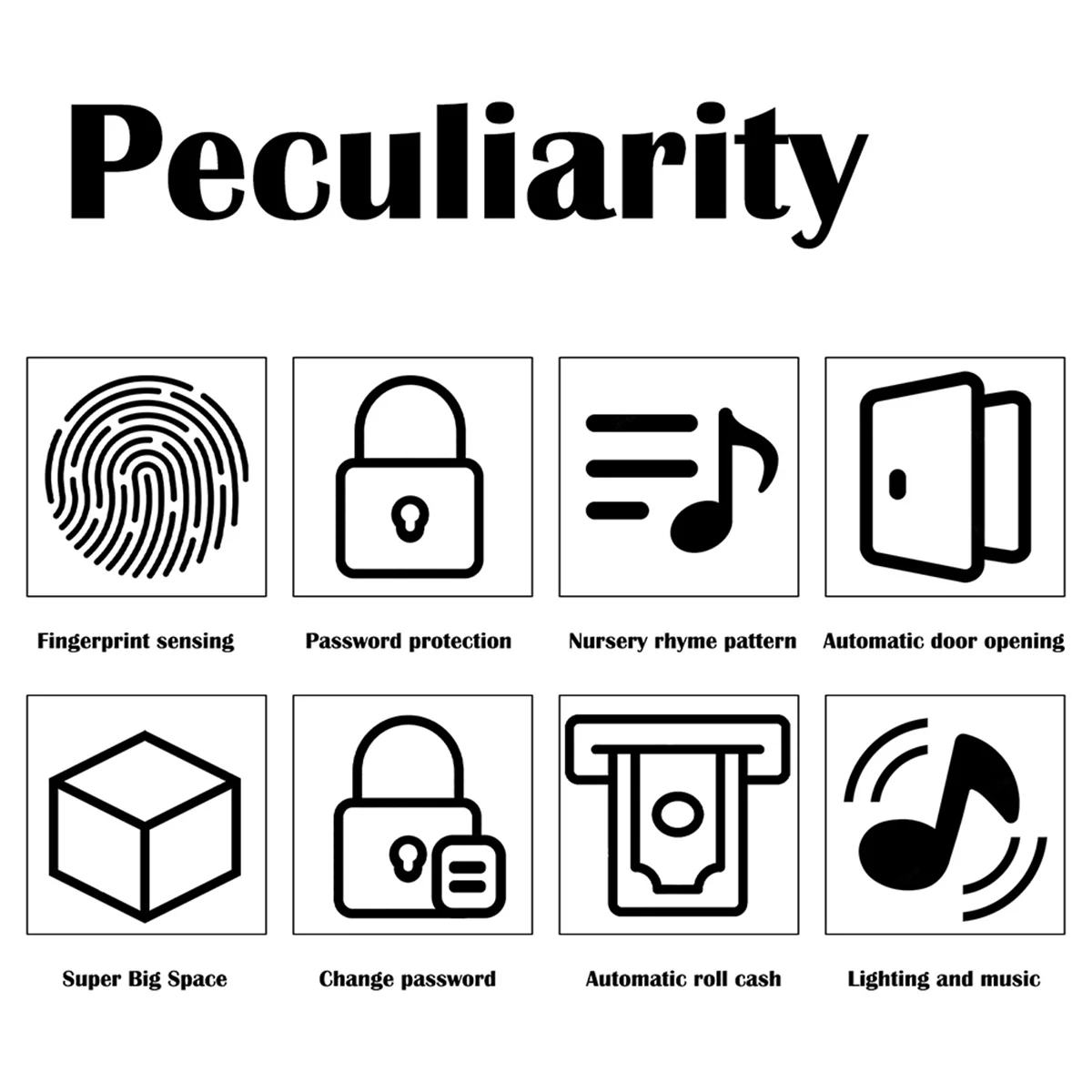 Salvadanaio completamente elettronico ATM Password Salvadanaio sicuro Smart Fingerprint Salvadanaio automatico per bambini