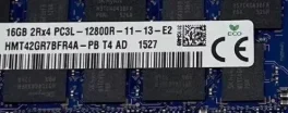 

For 16G 2RX4 PC3L-12800R HMT42GR7BFR4A-PB
