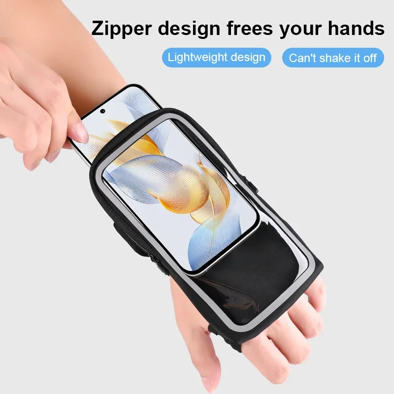Outdoor running arm bag for men and women outdoor lightweight sports fitness mobile phone arm cover waterproof and sweatproof image 3