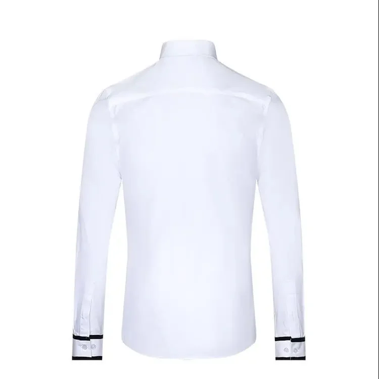 Light much popular logo in the spring and autumn of men's long sleeve shirt business wash and wear casual shirt