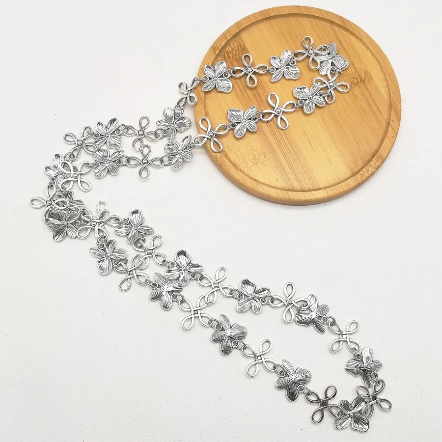 1Meter  1Lot  Antiquqe Style Metal Tone Jewelry Necklace  Key Chain Jewelry Accessory  24*3MM  30658-005C
